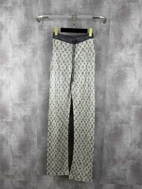 Authentic Louis Vuitton Ivory and Black Monogram Lounge Pants